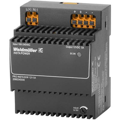 Weidmüller 2580240000 Schakelnetvoeding 12 V/DC 5 A 60 W Inhoud 1 stuk(s)