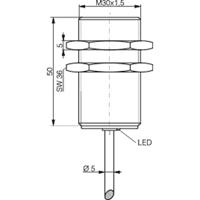 Contrinex Inductieve naderingsschakelaar M30 Vlak PNP DW-AD-603-M30 - thumbnail