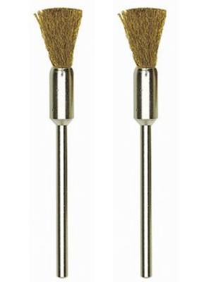 PROXXON komborstel brushes w.shaft 2pcs d=8mm brass
