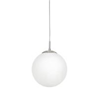 Eglo HanglampRondo glas 20cm metaalgrijs met wit - 85261 - thumbnail