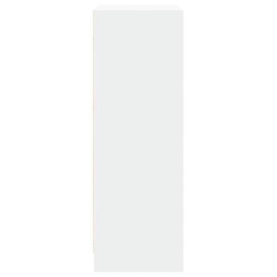 Dressoir met LED 77x34x100 cm bewerkt hout wit