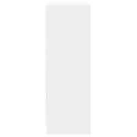 Dressoir met LED 77x34x100 cm bewerkt hout wit - thumbnail