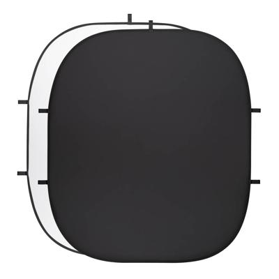 walimex pro Vouwachtergrond (200 x 230 cm) zwart/wit