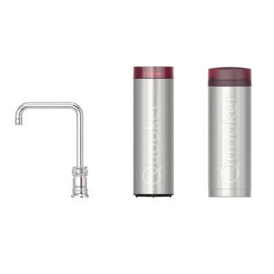Quooker Classic Nordic Square kokendwaterkraan - draaibare uitloop - PRO3 incl. Cube reservoir - Warm / kokend / bruisend / gefilterd water - Chroom 3CNSCHR-CUBE Quooker Classic Nordic Square kokendwaterkraan - draaibare uitloop - PRO3 incl. Cube reservoir - Warm / kokend / bruisend / gefilterd water - Chroom 3CNSCHR-CUBE