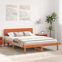 Bedframe Wasbruin 160 x 200 cm Massief grenenhout - thumbnail