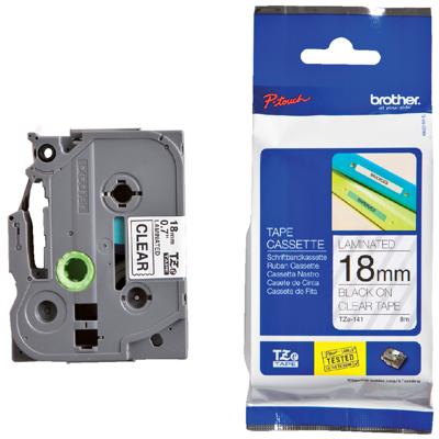 Brother TZE-141 labelprinter-tape Zwart op zilver