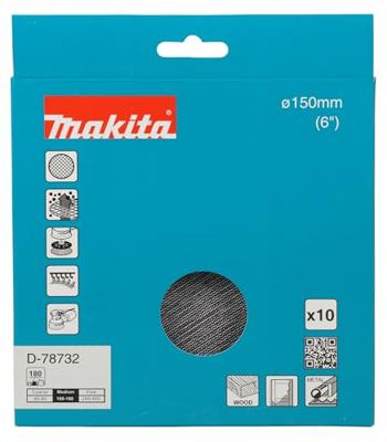 Makita Accessoires Schuurgaasschijf 150mm A180 velcro - D-78732