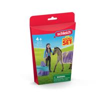 Schleich horse club schoonheidsset met kim 42753 - thumbnail