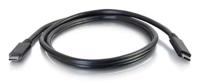 C2G USB korte verlengkabel, USB-kabel, USB C-kabel, 10G, zwart, 1 meter, kabel naar Go 28848 - thumbnail