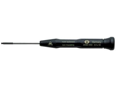 C.K Schroevendraaier voor elektronica Xonic ESD zeskantkogelkop 2,5x50