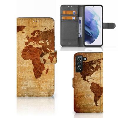 Samsung Galaxy S22 Plus | Flip Cover | Wereldkaart