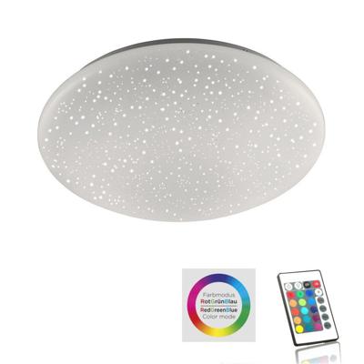 Just Light Instelbare plafonnièreSkyler RGB 38cm met sterren effect - 14242-16