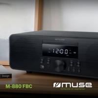 M-880 FBC Bluetooth Micro Systeem met CD, FM en USB | 80W stereo-installatie in houtdesign met NFC & wekfunctie - thumbnail