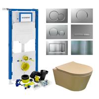 Geberit up320 Toiletset BWS Calitri Urb.y | Rimfree Compact | Mat Beige | Sigma Drukplaat - thumbnail