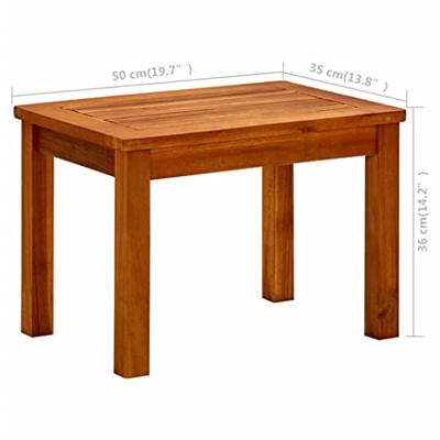 VidaXL Tuintafel 50x35x36 cm massief acaciahout