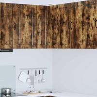 Keukenkast met plank Gerookt eiken 57 x 57 x 80 cm Bewerkt hout - thumbnail