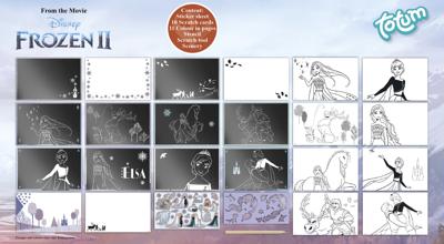 Totum disney frozen - scratchboek