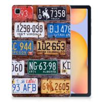 Samsung Galaxy Tab S6 Lite | S6 Lite (2022) Tablet Backcover met foto Kentekenplaten - thumbnail