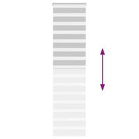 Zebra rolgordijn 55x230 cm stofbreedte 50,9 cm lichtgrijs - thumbnail