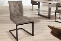 Design sledestoel OXFORD antiek taupe ijzeren frame - 41380 - thumbnail