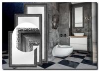 Elegante Spiegel Leonardo Antiekzilver - thumbnail