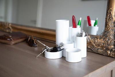 Pennenkoker MAUL Tubo wit 6-vaks Ø150x125mm