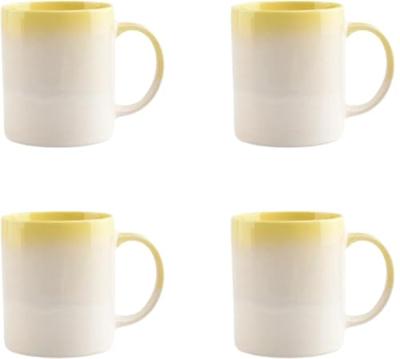 Ona Koffiekopjes Vera 270 ml - Geel - 4 stuks