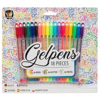 Grafix Gelpennenset neon glitter pastel, 18dlg. - thumbnail