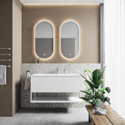 Badkamermeubelset BWS Anubis Frame 120cm 1 Lade Mat Wit Met Wastafel (Naar Keuze) Badkamermeubelset BWS Anubis Frame 120cm 1 Lade Mat Wit Met Wastafel (Naar Keuze)