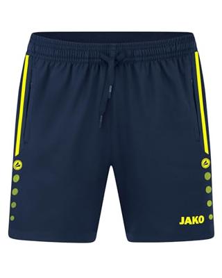 JAKO 6289D Short Allround Dames - Marine/Fluogeel - 38