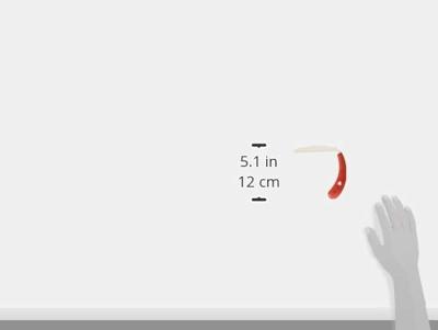 Henro-Grip mes gehoekt rood Henro-Grip mes gehoekt rood