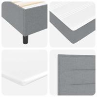 Boxspringbed met matras Lichtgrijs 80 x 200 cm Stof - thumbnail