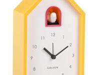 Karlsson Alarm Klok Modern Cuckoo Bright Geel - thumbnail