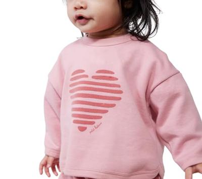 PETIT BATEAU katoenen baby sweat rozen