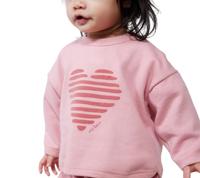PETIT BATEAU katoenen baby sweat rozen - thumbnail