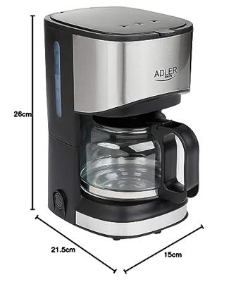 Adler AD 4407 koffiezetapparaat Half automatisch Filterkoffiezetapparaat