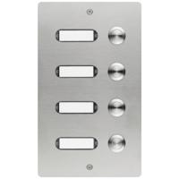 Grothe 55504 Belknop Met naambord RVS V2A - thumbnail