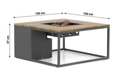 Cosi | Cosiloft 100 | Black Frame | Teak Top