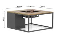 Cosi | Cosiloft 100 | Black Frame | Teak Top - thumbnail