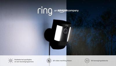 ring Spotlight Cam Pro - Wired - Black 8SC1S9-BEU3 IP Bewakingscamera WiFi 1920 x 1080 Pixel ring Spotlight Cam Pro - Wired - Black 8SC1S9-BEU3 IP Bewakingscamera WiFi 1920 x 1080 Pixel