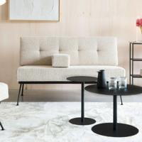 Zuiver Bank 'Bowie' Bouclé, kleur Beige - thumbnail