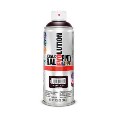 Sprayverf Pintyplus Evolution RAL 9005 400 ml Gesatineerd Jet Black Sprayverf Pintyplus Evolution RAL 9005 400 ml Gesatineerd Jet Black