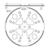 DEHN ULP KS D280 SW Kunststof bodemplaat 1 stuk(s) - thumbnail
