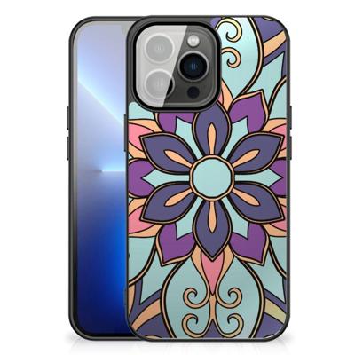 iPhone 13 Pro Max Bloemen Hoesje Purple Flower