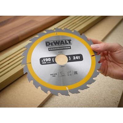 DeWALT Cirkelzaagblad voor Hout | Construction | Ø 190mm Asgat 30mm 24T - DT1944-QZ