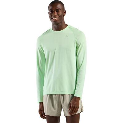Odlo Essential Heren hardloopshirt, naadloos, lange mouwen, Ambrosia Melange - Mint M