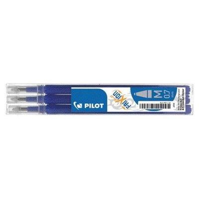 Rollerpenvulling PILOT friXion medium blauw set à 3 stuks Rollerpenvulling PILOT friXion medium blauw set à 3 stuks