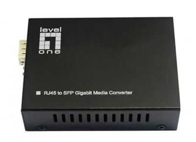 LevelOne GVT-2015 RJ45 naar SFP-Gigabit Media Converter 802.3bt 60W PoE PSE