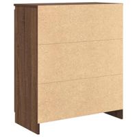 Dressoir met lades 71x35x84 cm spaanplaat bruin eikenkleurig - thumbnail