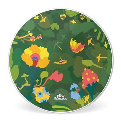 Evans INK20YELSUB-2 Yellow Submarine Resonant Pepperland Woods Basdrumvel, 2580, 20 inch